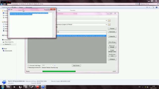 Tutorial Skyrim Strings Localizer (Tradução de mods Skyrim) смотреть онлайн