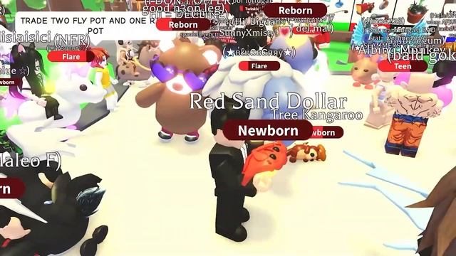 TRADING RED SAND DOLLAR PET in adopt me (what’s it’s worth??) смотреть онлайн