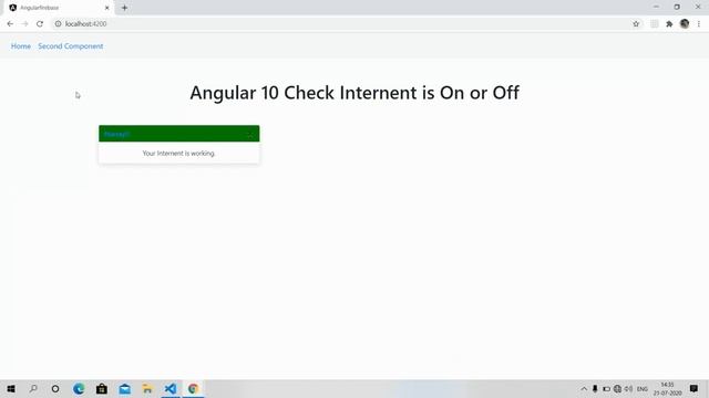 Angular 10 check internet is working or not смотреть онлайн