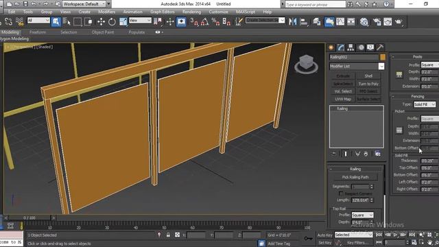 Railing in 3ds max смотреть онлайн