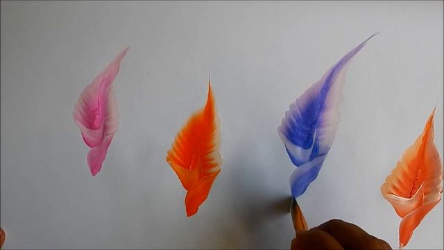 callas painting / One stroke callas /one stroke flower смотреть онлайн