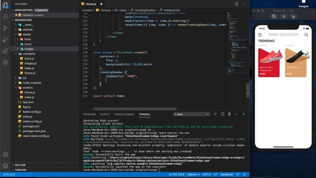 LCRN EP5 - Nike Store App - React Native UI смотреть онлайн