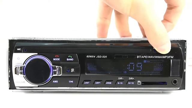 Car MP3 Player Stereo Autoradio Car Radio BT 12V In-dash 1 Din FM Aux In Receiver SD USB MP3 MMC WM смотреть онлайн