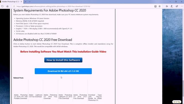 How to Download Adobe Photoshop 2020 | Free download & Installation| смотреть онлайн