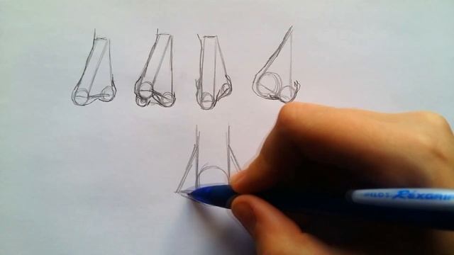 как нарисовать нос смотреть онлайн