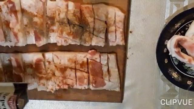 МЯСНАЯ ЗАКУСКА!(Сало с прослойкой фарша) смотреть онлайн