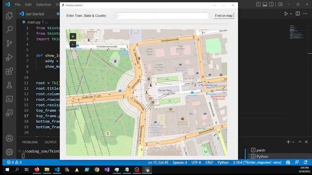 Maps inside Python Tkinter - Yes we can with Tkinter MapView widget. смотреть онлайн