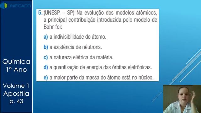 MODELOS ATÔMICOS EXERCÍCIOS смотреть онлайн