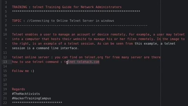 Telnet Tutorial : Connecting to Online Telnet Server in windows смотреть онлайн
