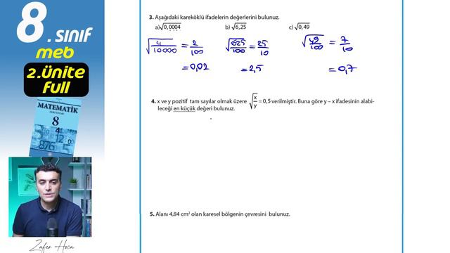 8.sınıf Matematik Meb Ders Kitabı 2.ünite Full çözümleri Sayfa 61 64 67 72 76 80 84 94 95 96 97