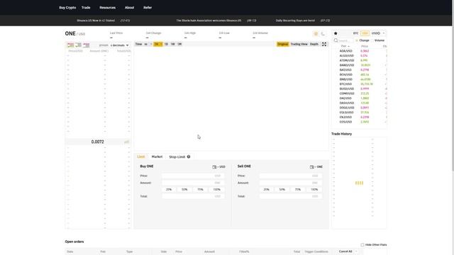 Swoop Interface BandChain and Binance.us API Integration Demo смотреть онлайн