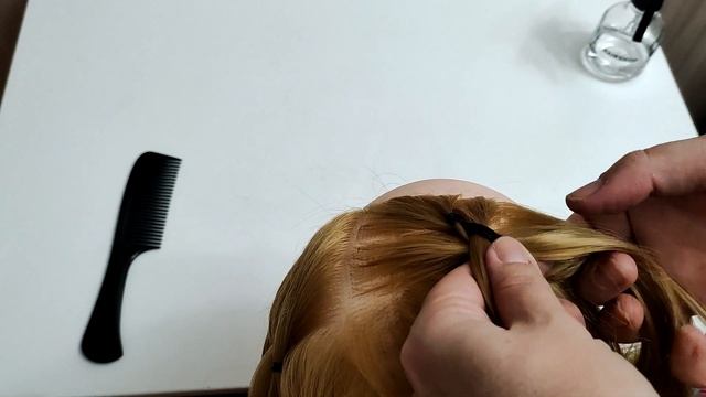 Оригинальная прическа из резинок и 4-прядной косы! Пошагово! смотреть онлайн