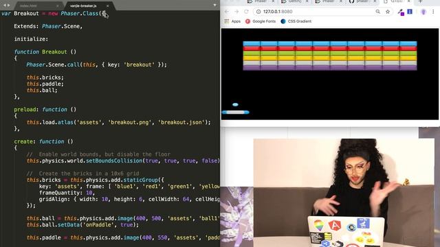 GET THOSE COOKIES!! Miss Vanjie Game Coding tutorial using Phaser.io смотреть онлайн