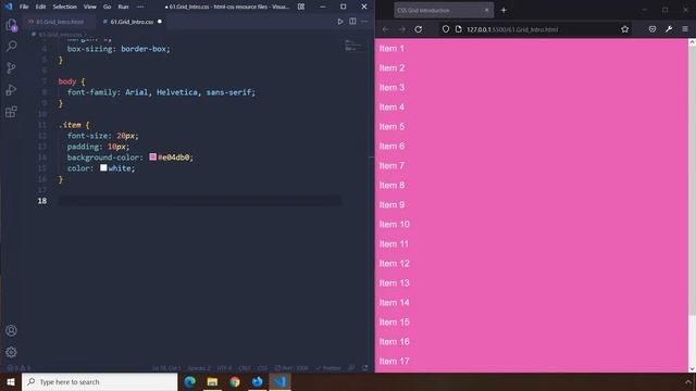 HTML-CSS Tutorial Lesson 61: CSS Grid Introduction - Grid #1 смотреть онлайн