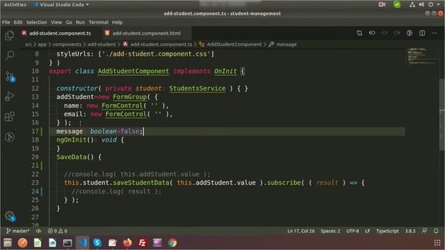 #7. How to display success message after saving angular reactive forms | Reset form after saving смотреть онлайн