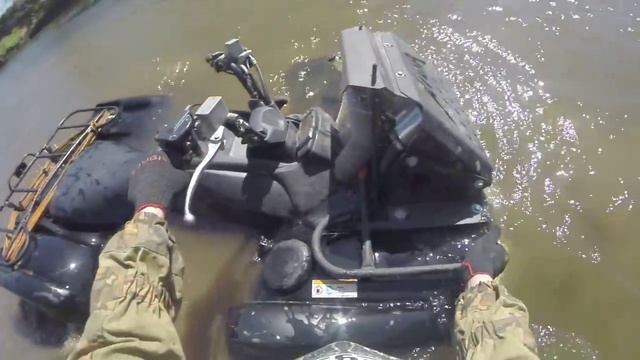 Тест шноркелей ATOM Yamaha Grizzly 700 в реке Истра смотреть онлайн