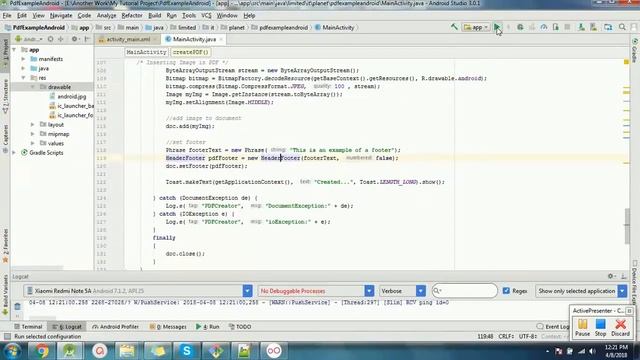 How to create pdf and Pdf Viewer Programmatically in Android Studio смотреть онлайн