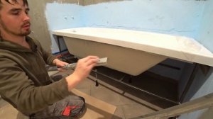 Установка ванны, просто и надежно, все этапы монтажа - экран, люк, укладка плитки, своими руками.