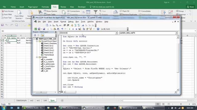 VBA and SQL Server - Update or change existing data in SQL Server Database using VBA. Part-09 смотреть онлайн