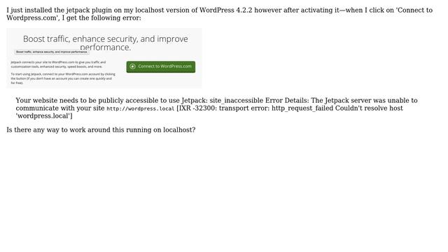 Wordpress: How to run Jetpack from localhost? смотреть онлайн