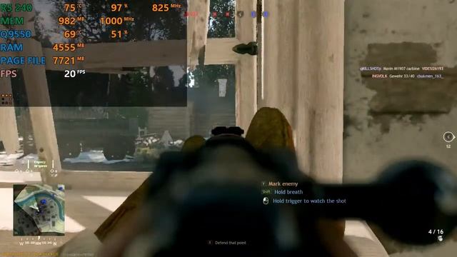 Enlisted - Core 2 Quad Q9550 - R5 240 - 8 GB Ram смотреть онлайн