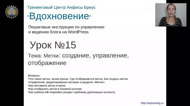 Урок 15-1. Метки.Tags. Предисловие к уроку: Метки блога на WordPress. смотреть онлайн