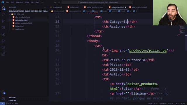 CRUD con PHP y MySQL - 02 Armado de las maquetas en HTML (solo HTML y CSS) смотреть онлайн