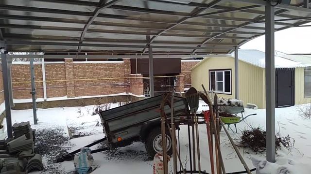 Изготовление навеса забора