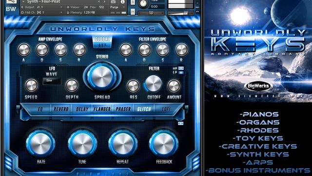 Unworldly Keys - Kontakt Library - BigWerks смотреть онлайн