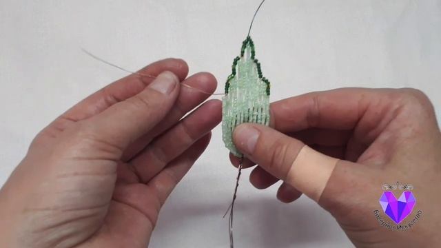 ?Листик из бисера Мастер класс.Leaf from beads Master class. смотреть онлайн