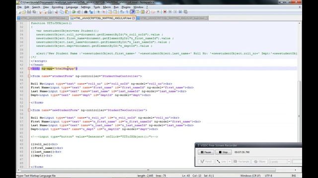 Angular JS for Beginners | MVW pattern| Angular Binding Model data with HTML смотреть онлайн