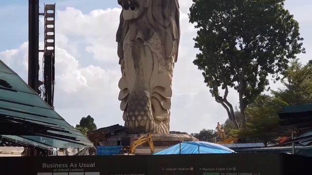 Demolition Of Sentosa's Merlion Singapore / Latest Update Of Sentosa Merlion