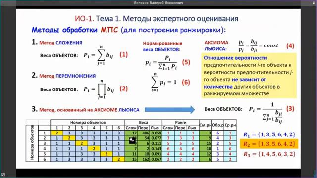 ИО 1. Тема 1. Экспертные оценки смотреть онлайн