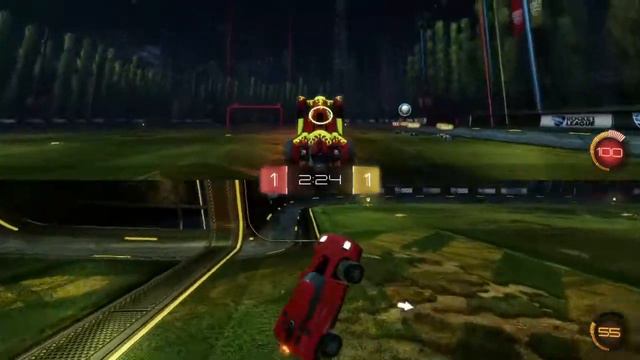 Rocket League split screen multiplayer (PS4) смотреть онлайн