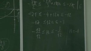 Математика 15-01-02. Тригонометрия.Отбор корней, принадлежащих отрезку.