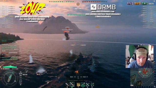 World of Warships Bismarck 12 v 12 Secondaries Only Insanity смотреть онлайн