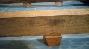 Простое устройство лаг на разуклонке в бане, мой проливной пол