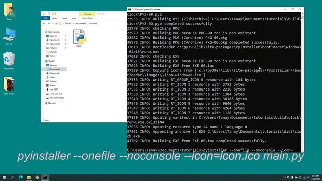 Convert .py to .exe смотреть онлайн
