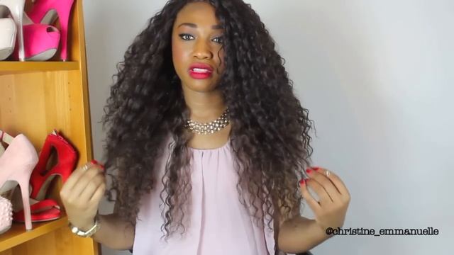 Outre Synthetic Lace Front Batik Peruvian Wig Review смотреть онлайн