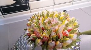 ТЮЛЬПАНЫ ИЗ КРЕМА/ТОРТ С ТЮЛЬПАНАМИ