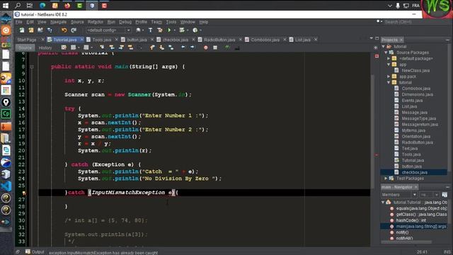 الدرس 56 من كورس الجافا Object Oriented Exception Handling Multi catch block in java смотреть онлайн