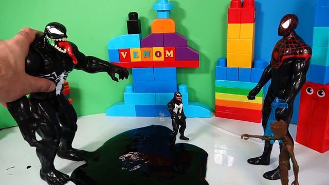 Venom Slime Venomize Superheroes Spidey Groot and Miles смотреть онлайн