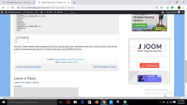 oracle substr function смотреть онлайн