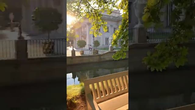 Королевские Лазенки, дворец на воде, лучшее в Польше Варшаве смотреть онлайн