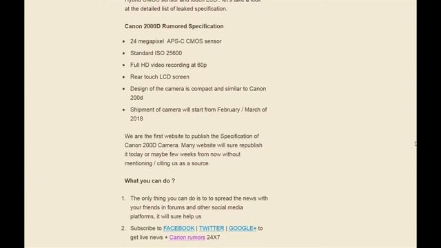 Canon 2000D Arrival Time, Specification and More смотреть онлайн