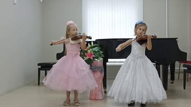 Смышляева София и Куркина Антонина, А.Моцарт " Аллегретто " смотреть онлайн