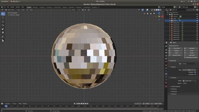 Blender 2.80 Tutorial: How Copy/Apply Rigid Body Physics To A Large Number Of Objects. смотреть онлайн