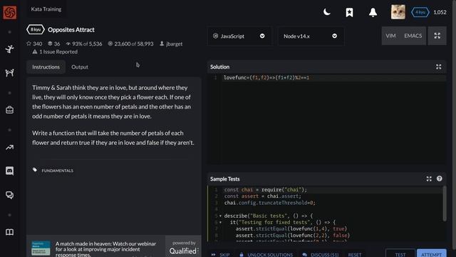 Codewars Opposites Attract смотреть онлайн