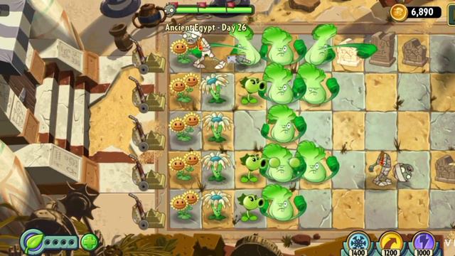 победил египетского зомбосса и прошёл 2 хардкор на уровня в игре pvz 2 reflourished смотреть онлайн