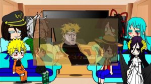 реакция аниме персонажей на бизарную зарубу дио и джотаро